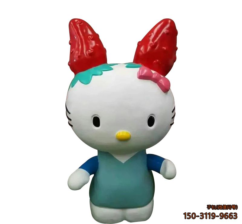 kitty貓_玻璃鋼游樂(lè)場(chǎng)卡通動(dòng)物