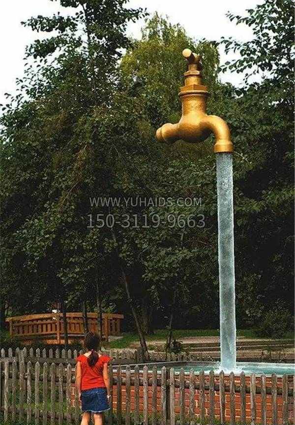 公園水龍頭噴泉景觀銅雕 公園水龍頭噴泉景觀銅雕