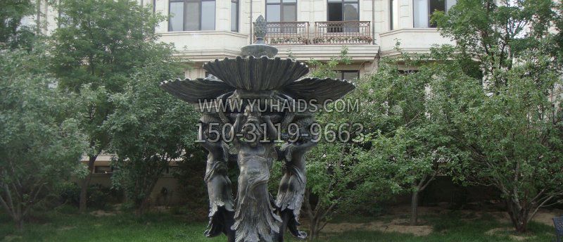 公園西方人物噴泉景觀銅雕 公園西方人物噴泉景觀銅雕