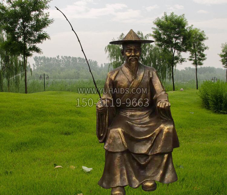 銅雕姜太公釣魚(yú) 銅雕姜太公釣魚(yú)