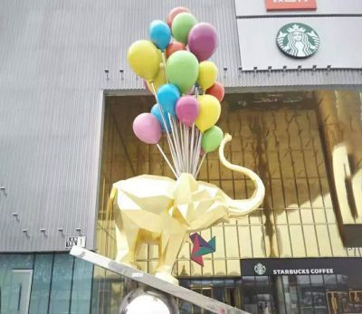 創(chuàng)意抽象氣球小狗室內(nèi)景觀雕塑有什么寓意？
