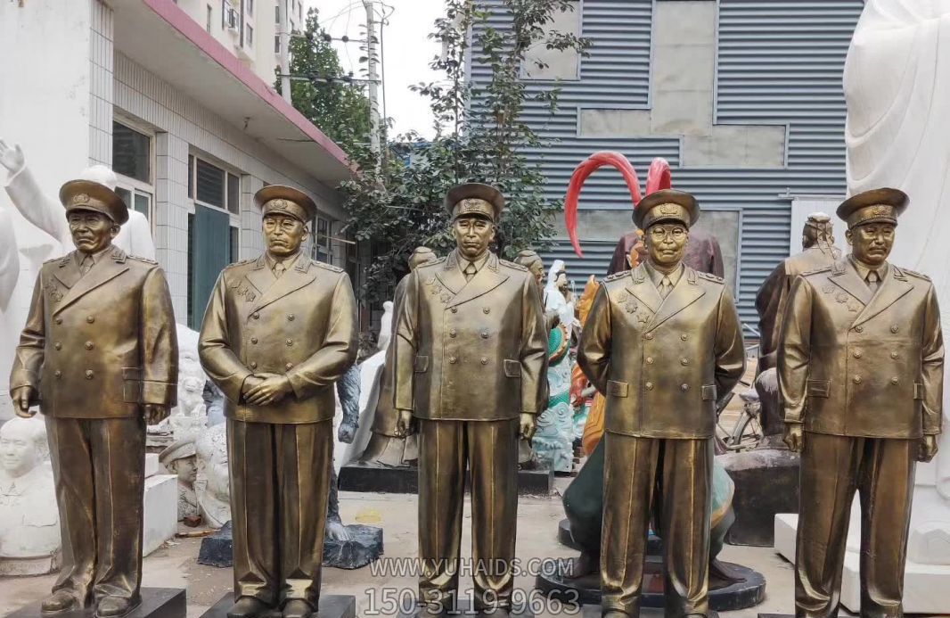 雕塑雕塑 公園銅雕開(kāi)國(guó)偉人十大元帥<a href=