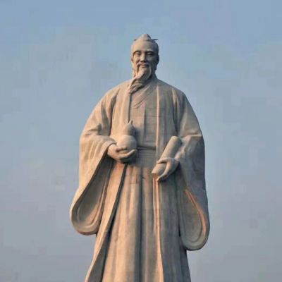 戶外大型石雕名人，古人著名醫(yī)學家名醫(yī)塑像