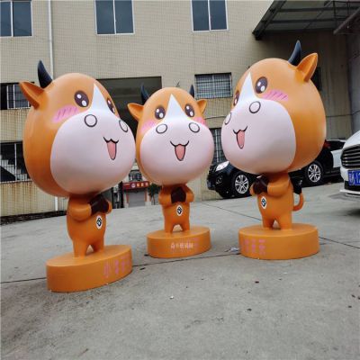 玻璃鋼卡通小?？蓯蹌?dòng)物雕塑造型
