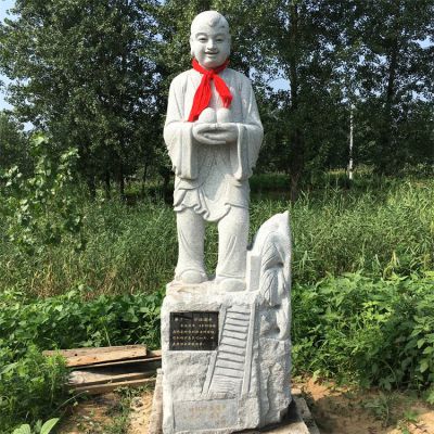 24孝故事人物，懷橘遺親石雕