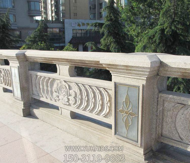 別墅陽臺(tái)花崗巖浮雕護(hù)欄欄板裝飾擺件雕塑