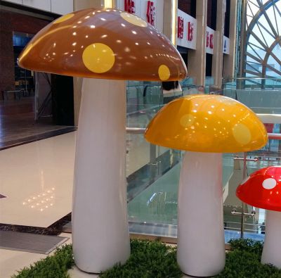 商場DP點(diǎn)展示美陳設(shè)計制作DP點(diǎn)玻璃鋼蘑菇雕塑開業(yè)美陳制作廠家_17803