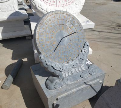 古代赤道計(jì)時(shí)器大理石石雕浮雕日晷雕塑