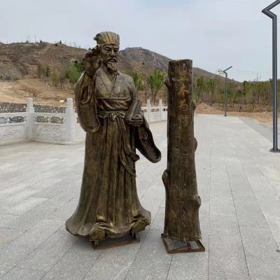 立木為信，商鞅變法法制人物雕塑，玻璃鋼仿銅鑄銅雕塑