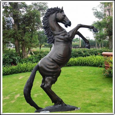 玻璃鋼立馬，仿銅馬兒