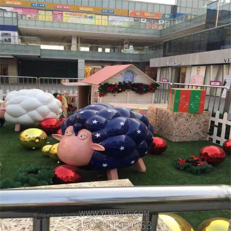 玻璃鋼卡通動(dòng)物擺件雕塑