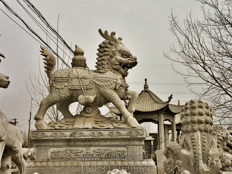 石雕庭院廣場(chǎng)大型戶外動(dòng)物景觀神獸貔貅雕塑