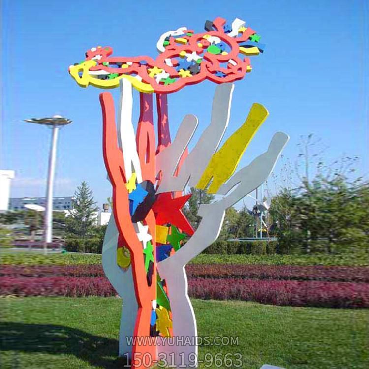 金屬不銹鋼雕塑運(yùn)動主題作品 廣場景觀抽象造型