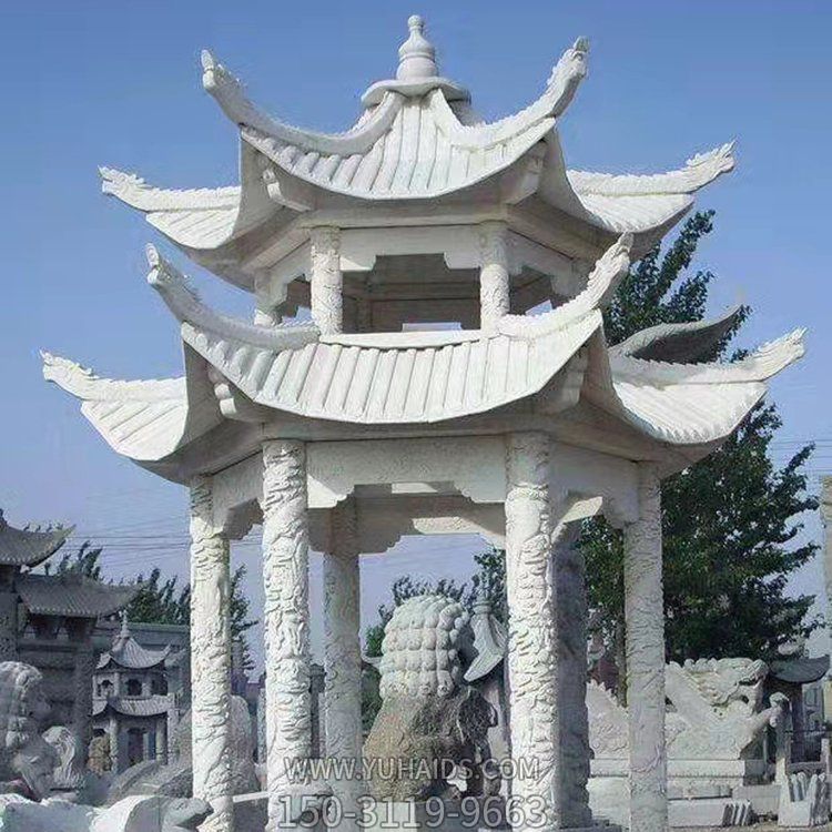 公園戶外大理石石雕雙層中式?jīng)鐾さ袼?>
                                <h2>公園戶外大理石石雕雙層中式?jīng)鐾さ袼?參數(shù)說明</h2>
                                                                        <table>
                                      <tr>
                                        <th>產(chǎn)品標(biāo)題</th>
                                        <td>公園戶外大理石石雕雙層中式?jīng)鐾さ袼?/td>
                                      </tr>
                                      <tr>
                                        <th>發(fā)布時間</th>
                                        <td>2023-06-07 16:51</td>
                                      </tr>
                                      <tr>
                                        <th>價格</th>
                                        <td><span>電話咨詢</td>
                                      </tr>
                                                                              <tr>
                                          <th>雕刻內(nèi)容</th>
                                          <td>涼亭</td>
                                        </tr>
                                                                              <tr>
                                          <th>應(yīng)用場所</th>
                                          <td>公園</td>
                                        </tr>
                                                                              <tr>
                                          <th>制作材質(zhì)</th>
                                          <td>石雕、大理石、石雕</td>
                                        </tr>
                                                                          </table>
                                <h2>公園戶外大理石石雕雙層中式?jīng)鐾さ袼?詳細(xì)說明</h2>
                                <p>玉海雕塑是一家綜合性的雕塑公司，擁有多款公園戶外大理石石雕雙層中式?jīng)鐾さ袼苣Ｐ停杉庸ざㄖ贫喾N公園戶外大理石石雕雙層中式?jīng)鐾さ袼?，支持材質(zhì)、樣式、風(fēng)格、尺寸大小等方面的調(diào)整修改定制。我們所加工制作的公園戶外大理石石雕雙層中式?jīng)鐾さ袼苜|(zhì)優(yōu)價廉，遍布全國多個省市地區(qū)，想要了解更多案例圖片，請電話或微信咨詢。材質(zhì)、大小、樣式等都可以按需定制，還可根據(jù)您提供給的公園戶外大理石石雕雙層中式?jīng)鐾さ袼軜訄D進(jìn)行制作！如有相關(guān)需求，歡迎致電（微信同號）：<span>150-3119-9663</span></p>
                                                                <div   class=