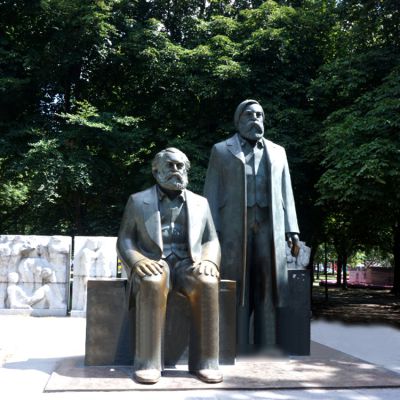 世界著名政治家馬克思與恩格斯銅雕園林戶(hù)外景觀(guān)馬克思雕塑