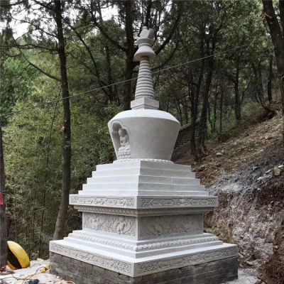 舍利塔，漢白玉寺廟石雕舍利塔