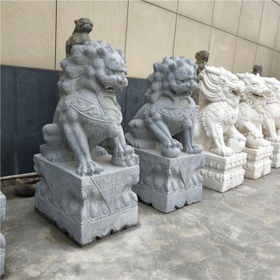 天然青石雕刻企業(yè)家用大門(mén)口鎮(zhèn)宅招財(cái)