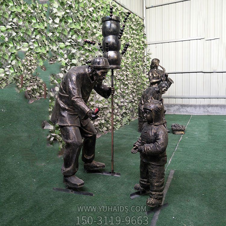 糖葫蘆，民俗生活情景雕塑
