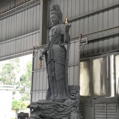 滴水觀音雕塑大理石石雕戶(hù)外園林雕塑