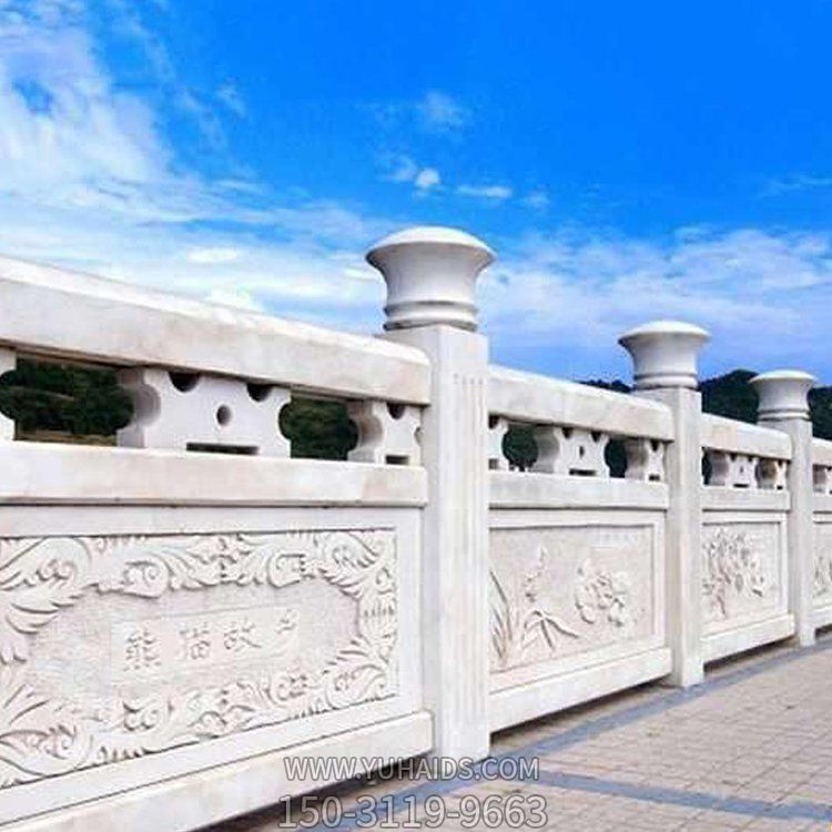 景點(diǎn)裝飾漢白玉浮雕防護(hù)扶手欄桿欄板雕塑