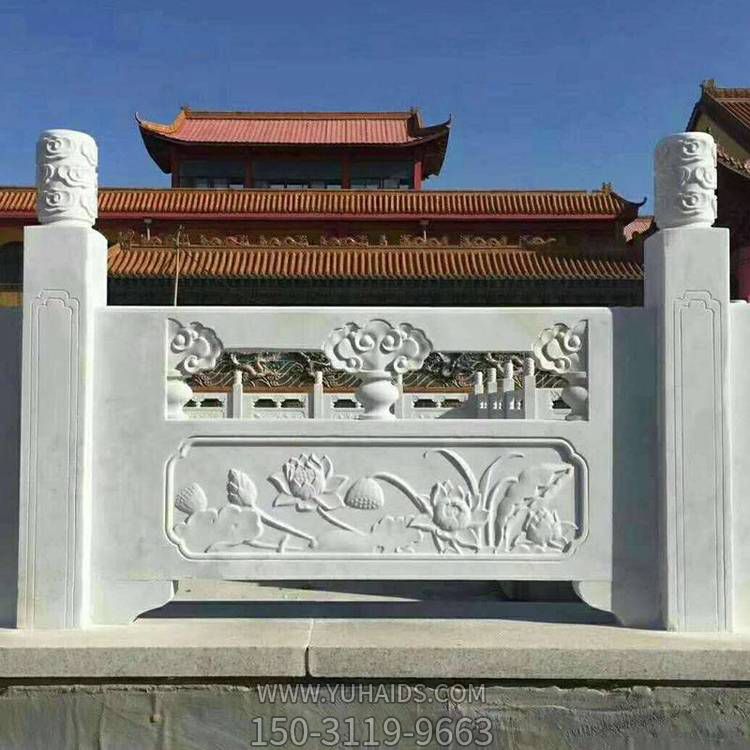 大理石石雕浮雕花紋護欄雕塑