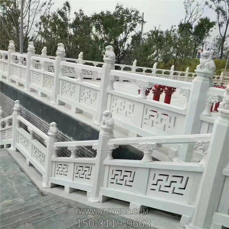 景區(qū)廣場大理石雕刻石欄桿欄板雕塑