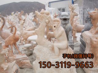 猴子、羊、鹿、仙鶴多種草坪動(dòng)物雕塑